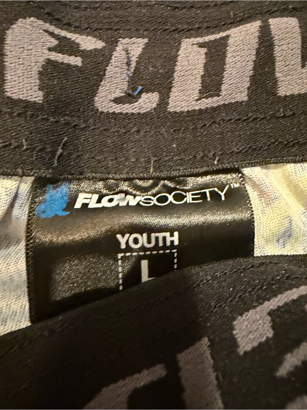 Flow Society Boys' Blue Graphic Swim/Active Shorts - Picture 3 of 3